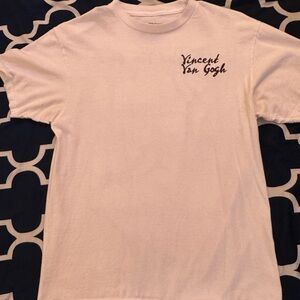 White Short Sleeve Tee with Minimalist Design